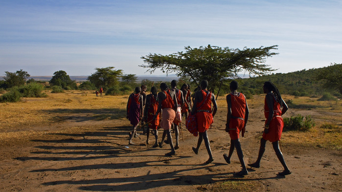 Massaier i Masai Mara.