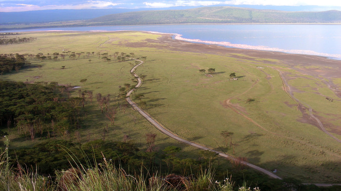 Utsikt over Riftdalen og Lake Manyara