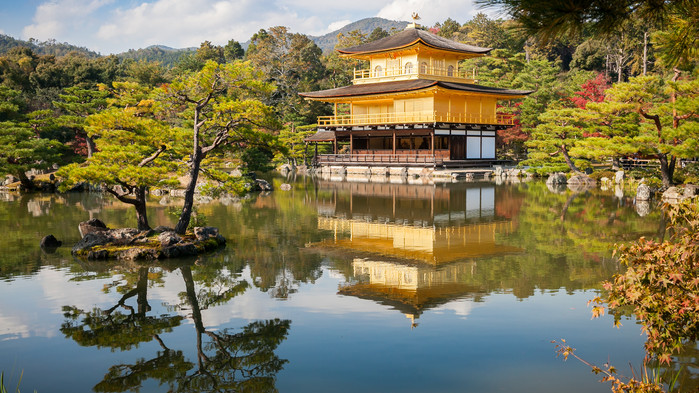 Kyoto, den gyllende paviljongen.