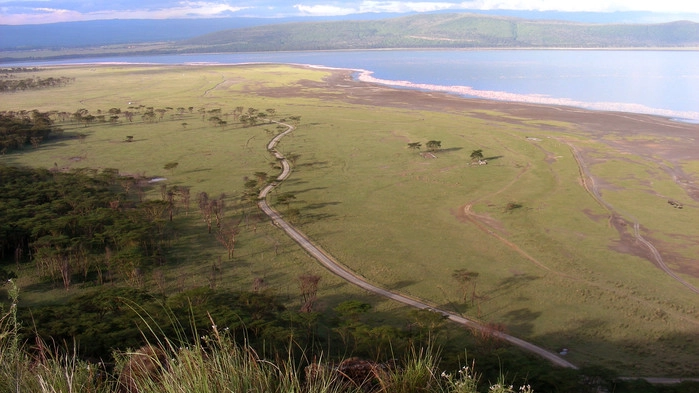 Utsikt over Riftdalen og Lake Manyara